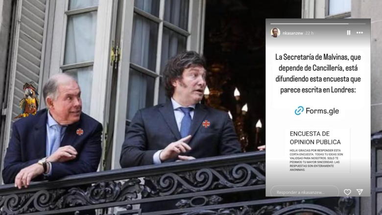 “La Secretaría de Malvinas está difundiendo una encuesta que parece escrita en Londres”