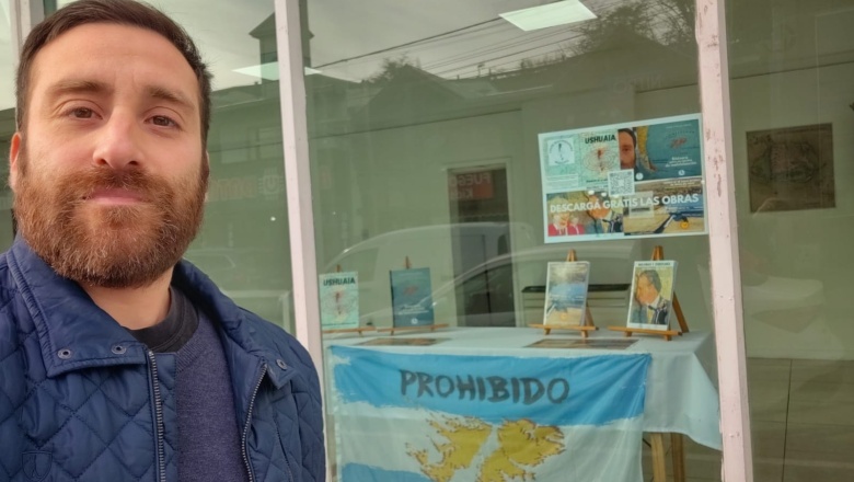 Periodista fueguino exhibe sus obras sobre Malvinas, Atlántico Sur y Antártida en el Centro Cultural “Nueva Argentina”
