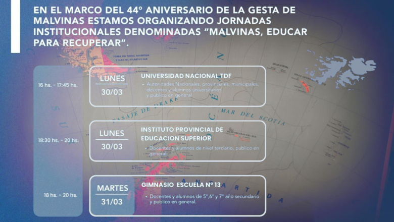 Malvinas: "Educar es la estrategia fundamental para la recuperación"