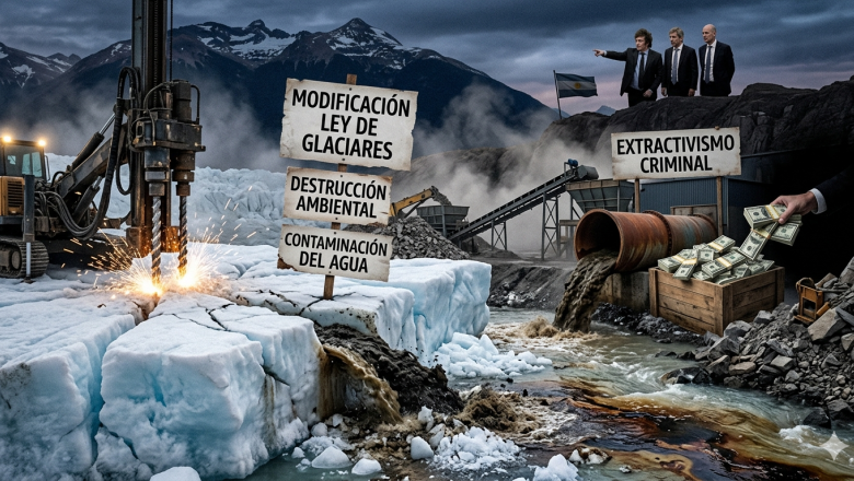 Modificación ley de glaciares: el extractivismo criminal