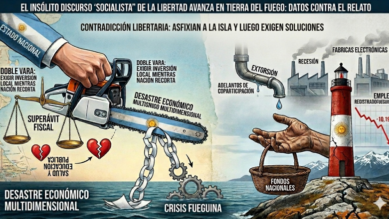 El insólito discurso "socialista" de la Libertad Avanza en Tierra del Fuego: Datos contra el relato