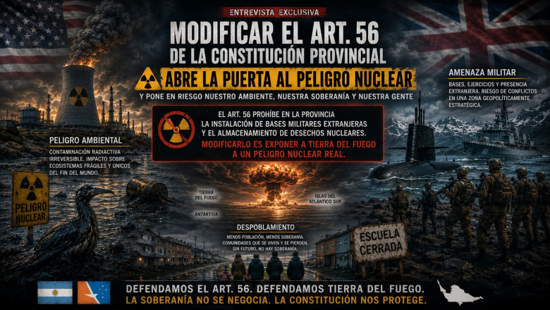 “No creo que sea un privilegio que nuestra Constitución prohíba material nuclear bélico, ensayos atómicos o ser un basurero radiactivo”