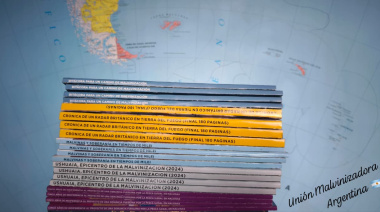 Excombatientes de Ushuaia donan obras sobre Malvinas, Atlántico Sur y Antártida, del periodista fueguino Luciano Moreno Calderón