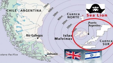 El colonialismo británico junto al sionismo israelí busca explotar el petróleo argentino de Malvinas en 2028