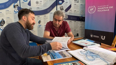 La Secretaría de Malvinas de Ushuaia recibió al periodista fueguino Luciano Moreno Calderón