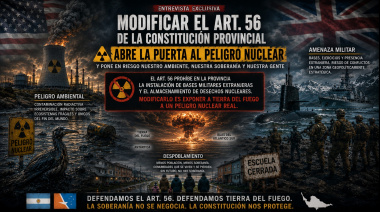 “No creo que sea un privilegio que nuestra Constitución prohíba material nuclear bélico, ensayos atómicos o ser un basurero radiactivo”