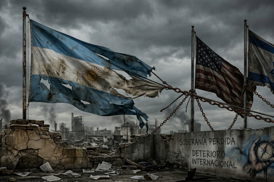 Aberrante accionar geopolítico de libertarios y secuaces.