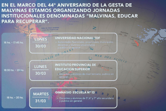 Malvinas: "Educar es la estrategia fundamental para la recuperación"